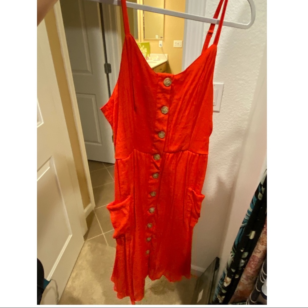 red dress